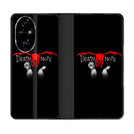 Housse cuir portefeuille Pour Honor 200 Pro 5G Manga Death Note Noir