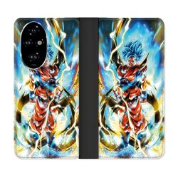Housse cuir portefeuille Pour Honor 200 Pro 5G Manga Dragon Ball Sangoku Blanc