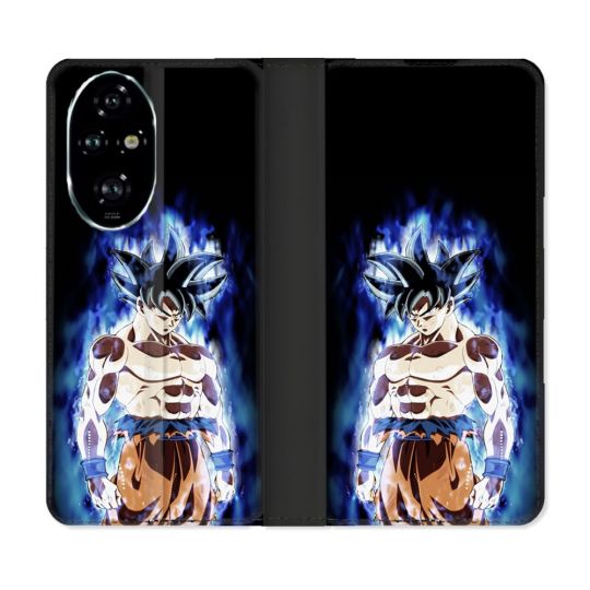 Housse cuir portefeuille Pour Honor 200 Pro 5G Manga Dragon Ball Sangoku Noir