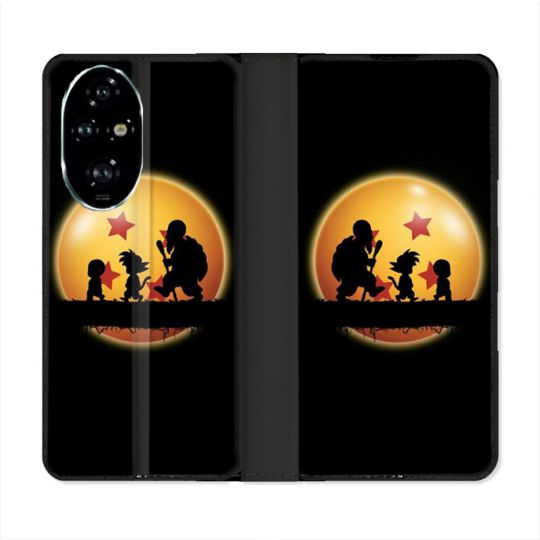 Housse cuir portefeuille Pour Honor 200 Pro 5G Manga Dragon Ball Vintage