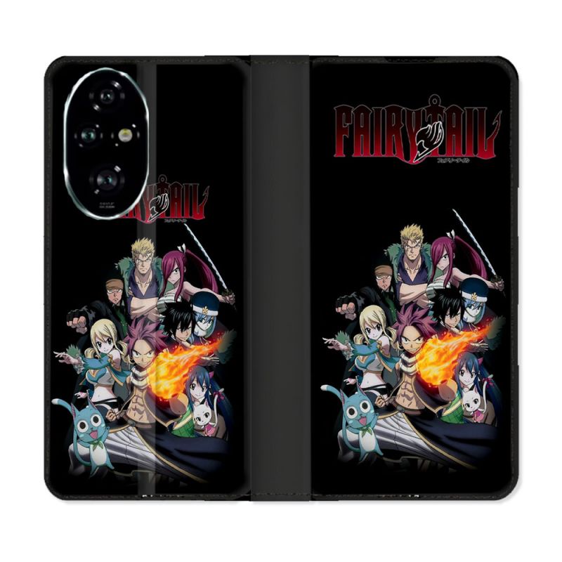 Housse cuir portefeuille Pour Honor 200 Pro 5G Manga Fairy Tail Logo Team