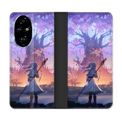 Housse cuir portefeuille Pour Honor 200 Pro 5G Manga Frieren