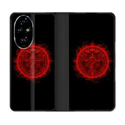Housse cuir portefeuille Pour Honor 200 Pro 5G Manga Fullmetal Alchemist Logo