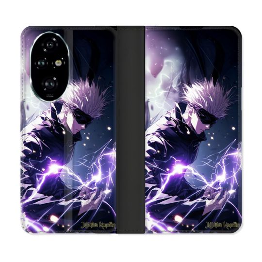 Housse cuir portefeuille Pour Honor 200 Pro 5G Manga Jujutsu Kaisen Gojo Saturo