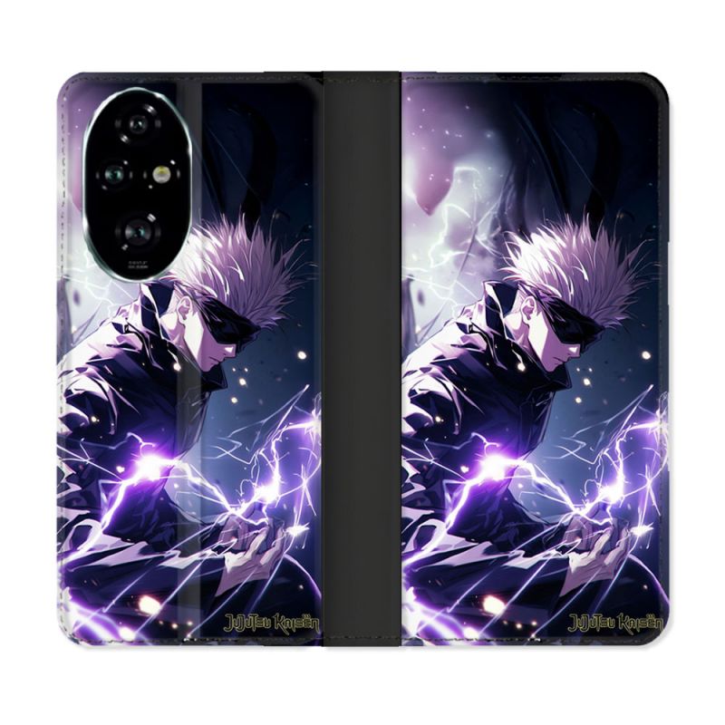 Housse cuir portefeuille Pour Honor 200 Pro 5G Manga Jujutsu Kaisen Gojo Saturo