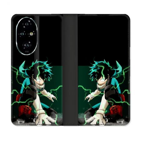 Housse cuir portefeuille Pour Honor 200 Pro 5G Manga My Hero Academia Deku