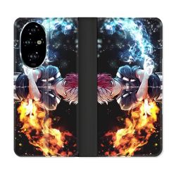 Housse cuir portefeuille Pour Honor 200 Pro 5G Manga My Hero Academia Shoto