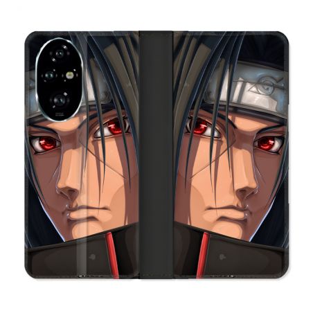 Housse cuir portefeuille Pour Honor 200 Pro 5G Manga Naruto Itachi Visage