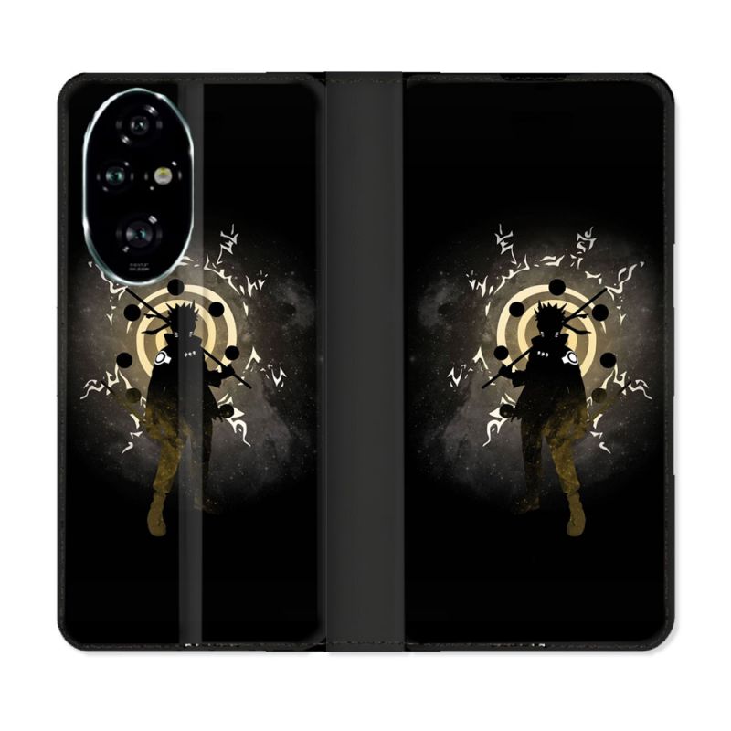 Housse cuir portefeuille Pour Honor 200 Pro 5G Manga Naruto Sage