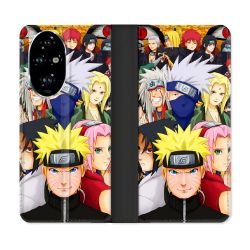 Housse cuir portefeuille Pour Honor 200 Pro 5G Manga Naruto Team
