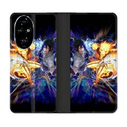 Housse cuir portefeuille Pour Honor 200 Pro 5G Manga Naruto VS