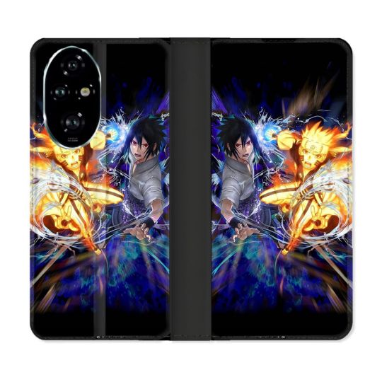 Housse cuir portefeuille Pour Honor 200 Pro 5G Manga Naruto VS