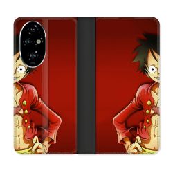 Housse cuir portefeuille Pour Honor 200 Pro 5G Manga One Piece Luffy