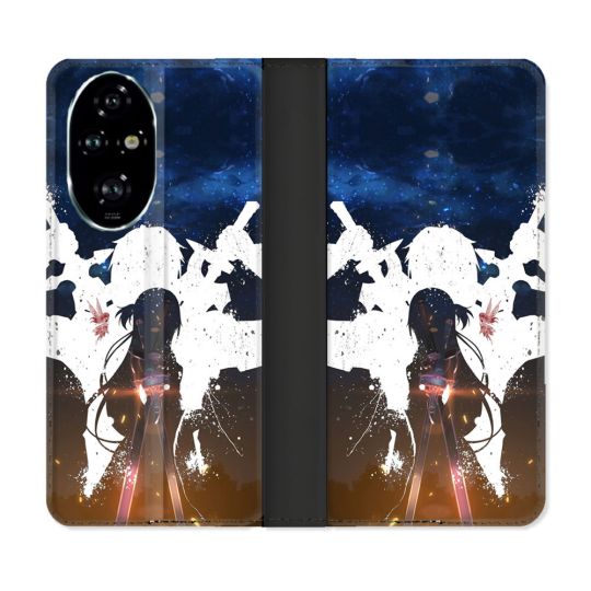 Housse cuir portefeuille Pour Honor 200 Pro 5G Manga SAO sword Art Online Asuna