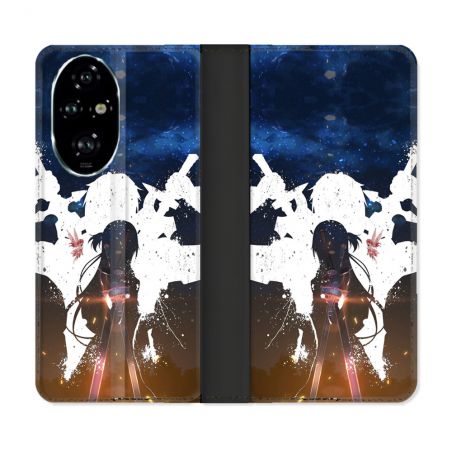 Housse cuir portefeuille Pour Honor 200 Pro 5G Manga SAO sword Art Online Asuna