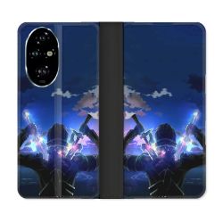 Housse cuir portefeuille Pour Honor 200 Pro 5G Manga SAO sword Art Online Epee
