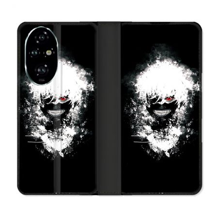 Housse cuir portefeuille Pour Honor 200 Pro 5G Manga Tokyo Ghoul Kaneki Tag