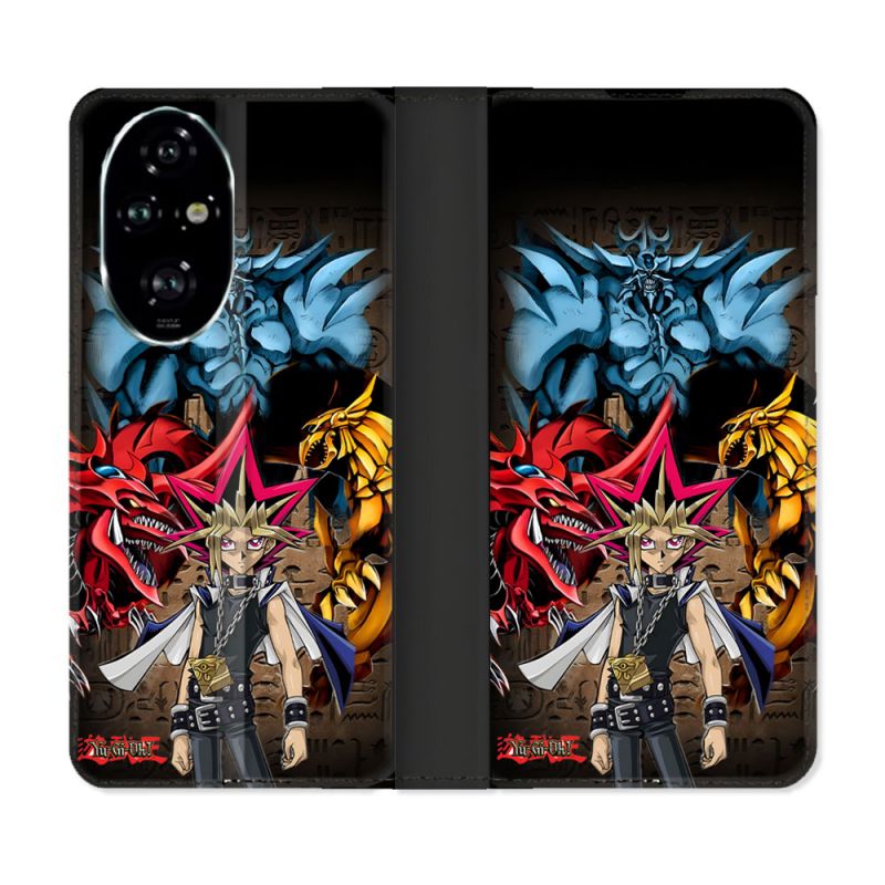 Housse cuir portefeuille Pour Honor 200 Pro 5G Manga Yu Gi Oh