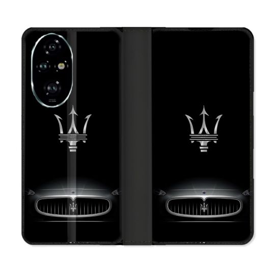 Housse cuir portefeuille Pour Honor 200 Pro 5G Maserati