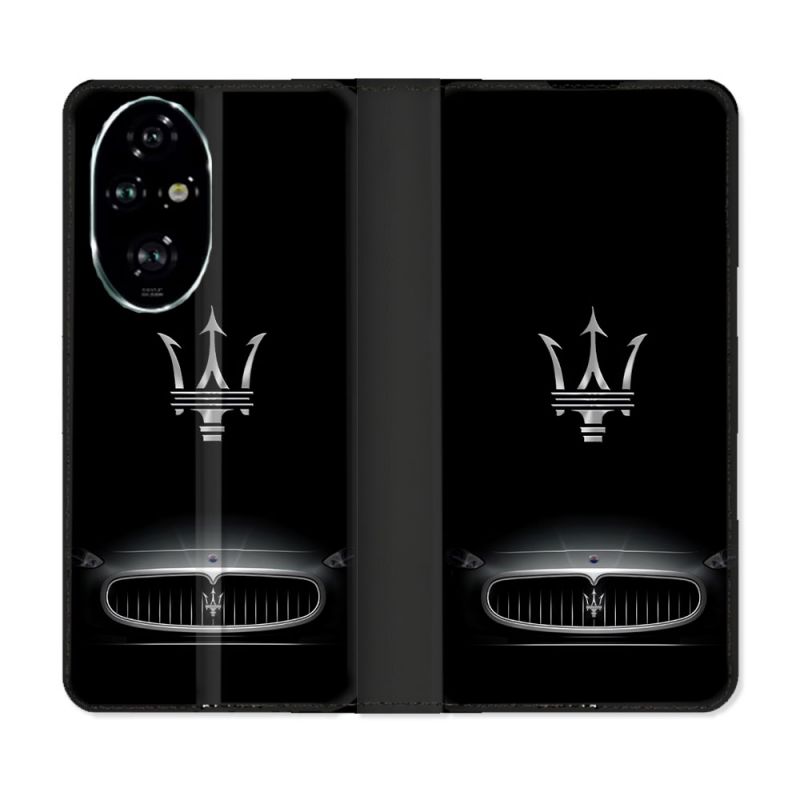 Housse cuir portefeuille Pour Honor 200 Pro 5G Maserati