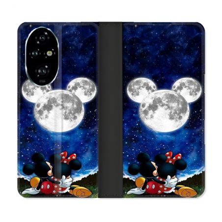 Housse cuir portefeuille Pour Honor 200 Pro 5G Mickey Minnie