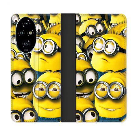 Housse cuir portefeuille Pour Honor 200 Pro 5G Minions Groupe