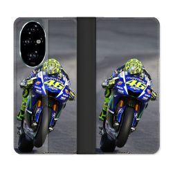 Housse cuir portefeuille Pour Honor 200 Pro 5G Moto Course GP Wheeling 46