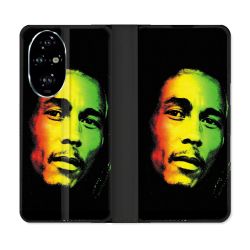 Housse cuir portefeuille Pour Honor 200 Pro 5G Musique Bob Marley 2