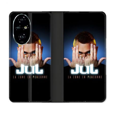 Housse cuir portefeuille Pour Honor 200 Pro 5G Musique Jul Signe