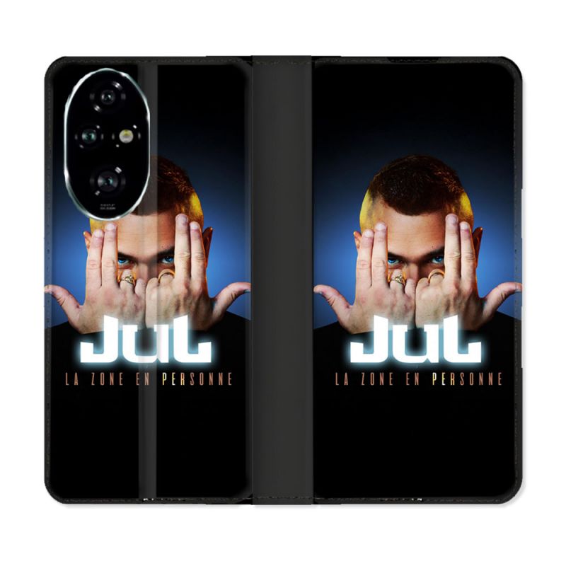 Housse cuir portefeuille Pour Honor 200 Pro 5G Musique Jul Signe