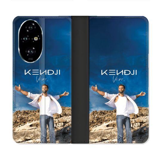 Housse cuir portefeuille Pour Honor 200 Pro 5G Musique Kendji