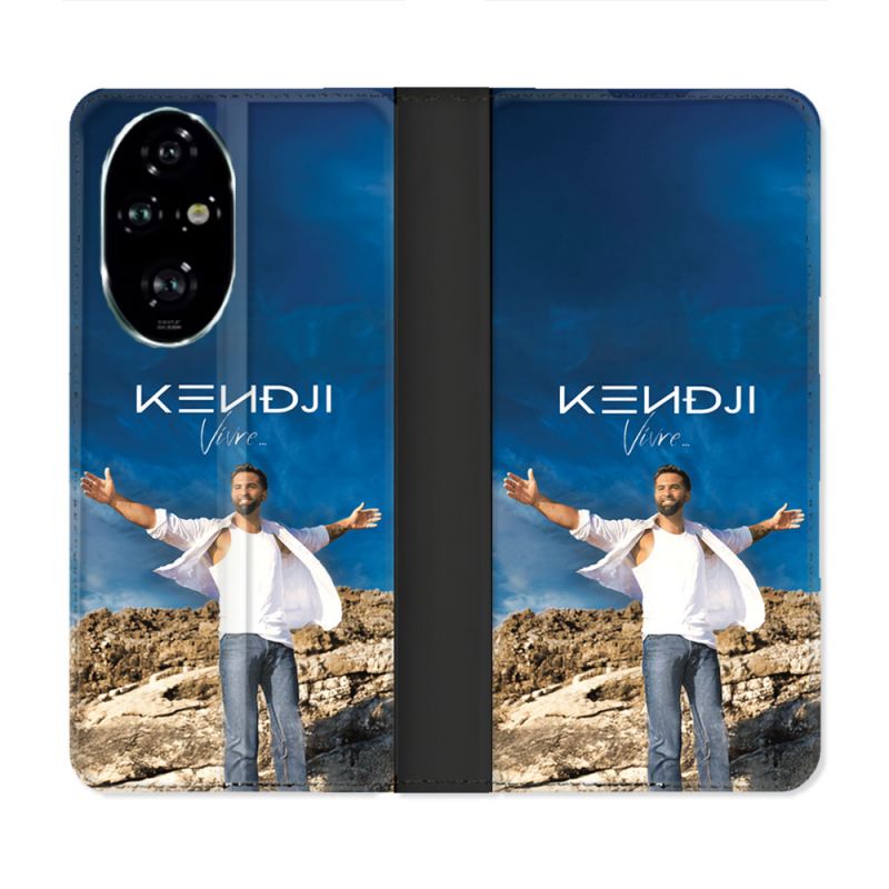 Housse cuir portefeuille Pour Honor 200 Pro 5G Musique Kendji