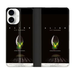 Housse cuir portefeuille Pour Iphone 17 Alien Affiche