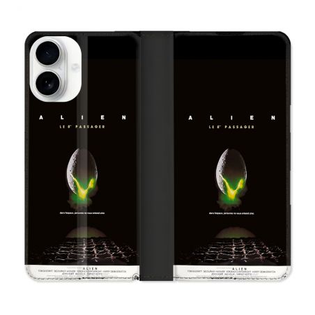 Housse cuir portefeuille Pour Iphone 17 Alien Affiche