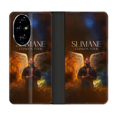 Housse cuir portefeuille Pour Honor 200 Pro 5G Musique Slimane Ange