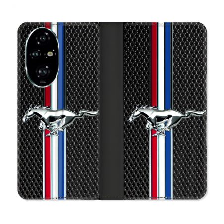 Housse cuir portefeuille Pour Honor 200 Pro 5G Mustang