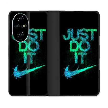 Housse cuir portefeuille Pour Honor 200 Pro 5G Nike Just Do It