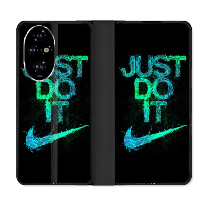 Housse cuir portefeuille Pour Honor 200 Pro 5G Nike Just Do It