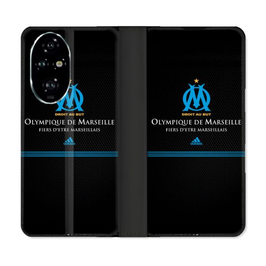 Housse cuir portefeuille Pour Honor 200 Pro 5G Olympique Marseille OM Fier etre Marseillais