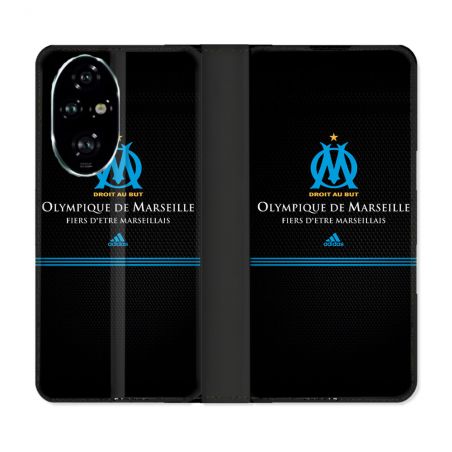 Housse cuir portefeuille Pour Honor 200 Pro 5G Olympique Marseille OM Fier etre Marseillais
