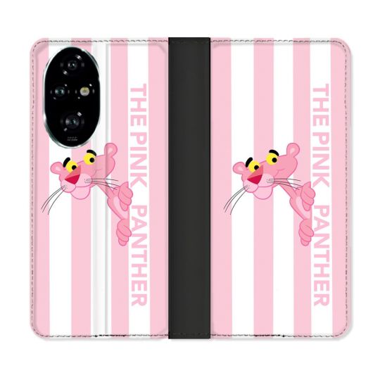 Housse cuir portefeuille Pour Honor 200 Pro 5G Panthere Rose