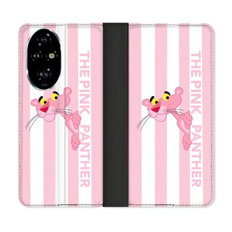 Housse cuir portefeuille Pour Honor 200 Pro 5G Panthere Rose