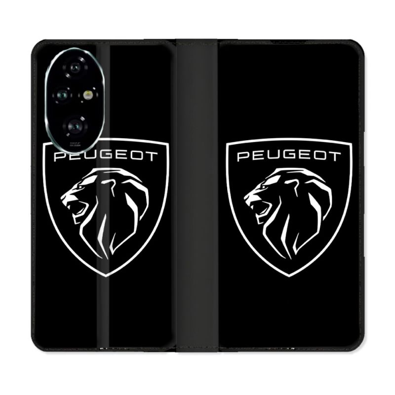 Housse cuir portefeuille Pour Honor 200 Pro 5G Peugeot