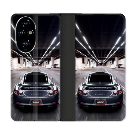 Housse cuir portefeuille Pour Honor 200 Pro 5G Porsche 911