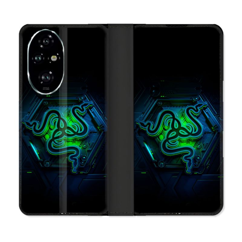 Housse cuir portefeuille Pour Honor 200 Pro 5G Razer