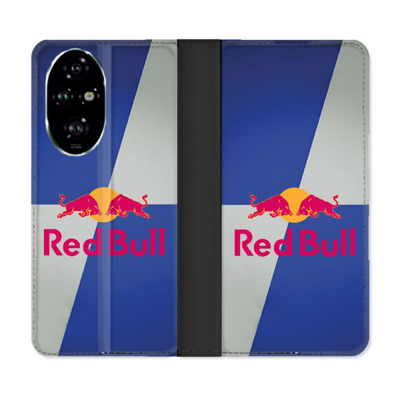 Housse cuir portefeuille Pour Honor 200 Pro 5G Red Bull Classique