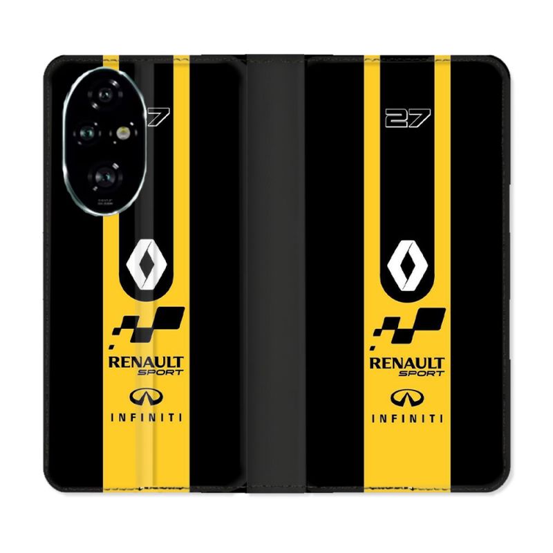 Housse cuir portefeuille Pour Honor 200 Pro 5G Renault
