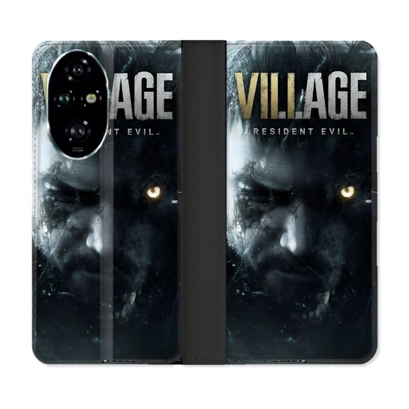 Housse cuir portefeuille Pour Honor 200 Pro 5G Resident Evil