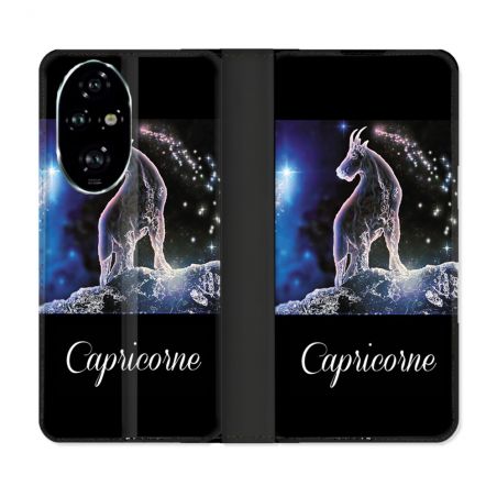 Housse cuir portefeuille Pour Honor 200 Pro 5G Signe Zodiaque 2 Capricorne