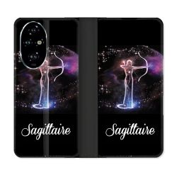 Housse cuir portefeuille Pour Honor 200 Pro 5G Signe Zodiaque 2 Sagittaire